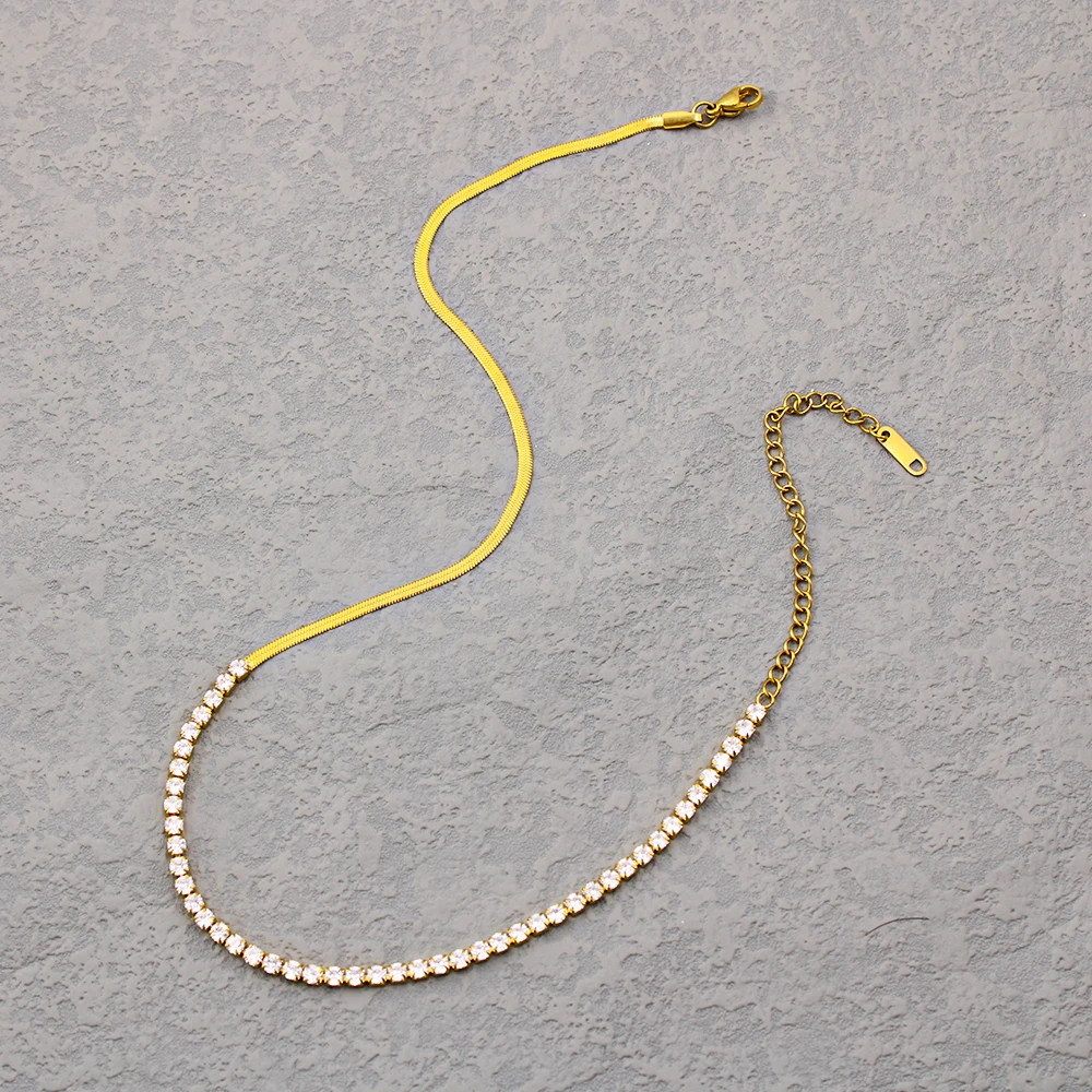 

Новый дизайн, ожерелье из циркония класса ААА для женщин, роскошные аксессуары, модные ювелирные изделия под золото 18k, бриллианты, подарок