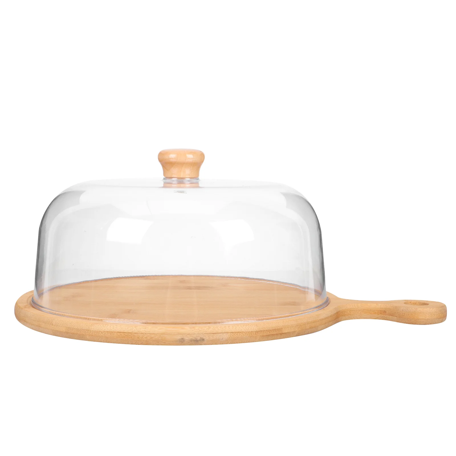 

1 комплект деревянного держателя для пищевых продуктов, поднос для пирожных, портативная тарелка для пирожных, тарелка с крышкой из полипро...