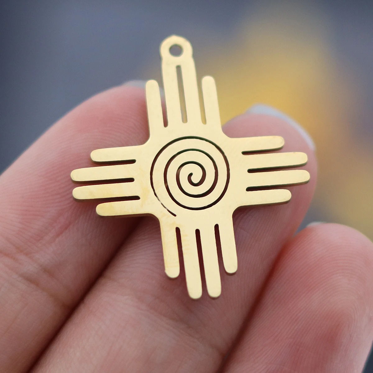 Набор подвесок Zia Sun из нержавеющей стали 3шт