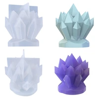 candle silicone mold easy to clean diy crystal cluster home appliance easy to use wide application candle fondant soap chocolate
