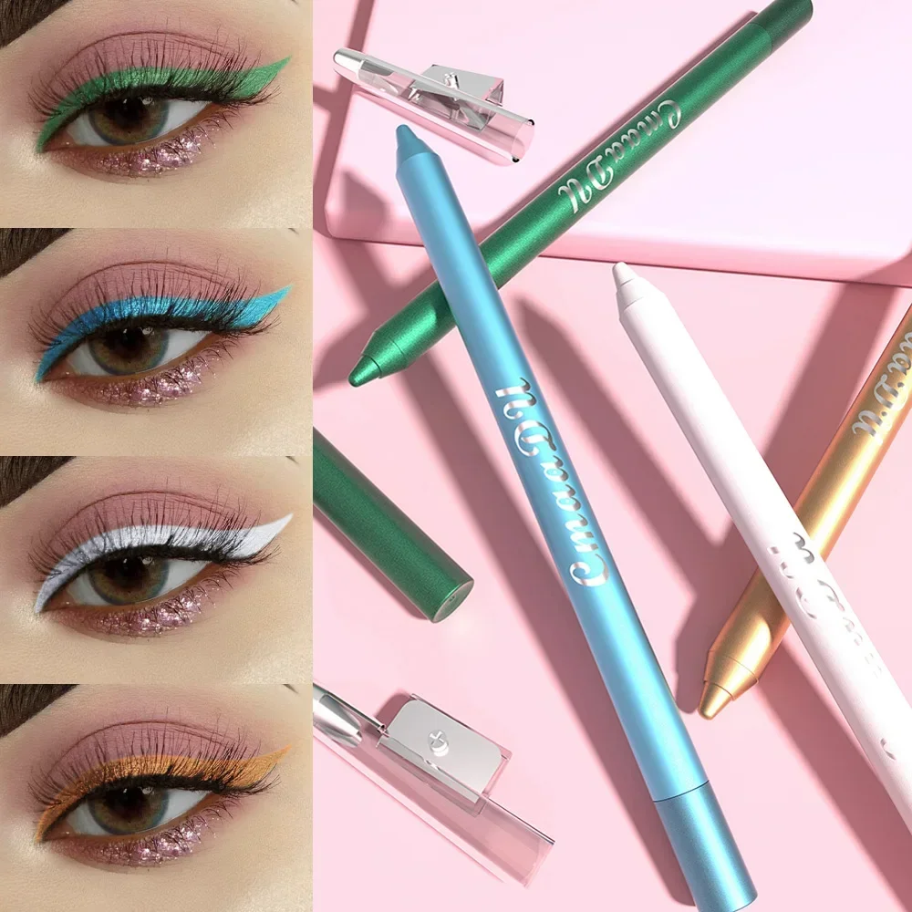 Набор Перламутровых теней для век 12 цветов стойкие водостойкие блестящие