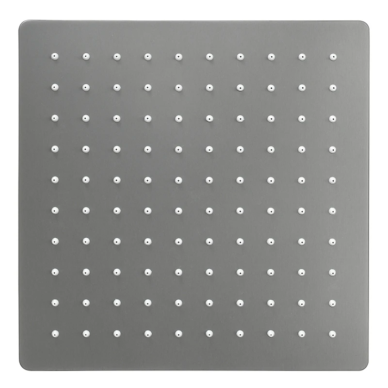 

Ultrathin Bathroom Square Overhead Rainfall Shower Head Stainless Steel In-Wall Shower Head