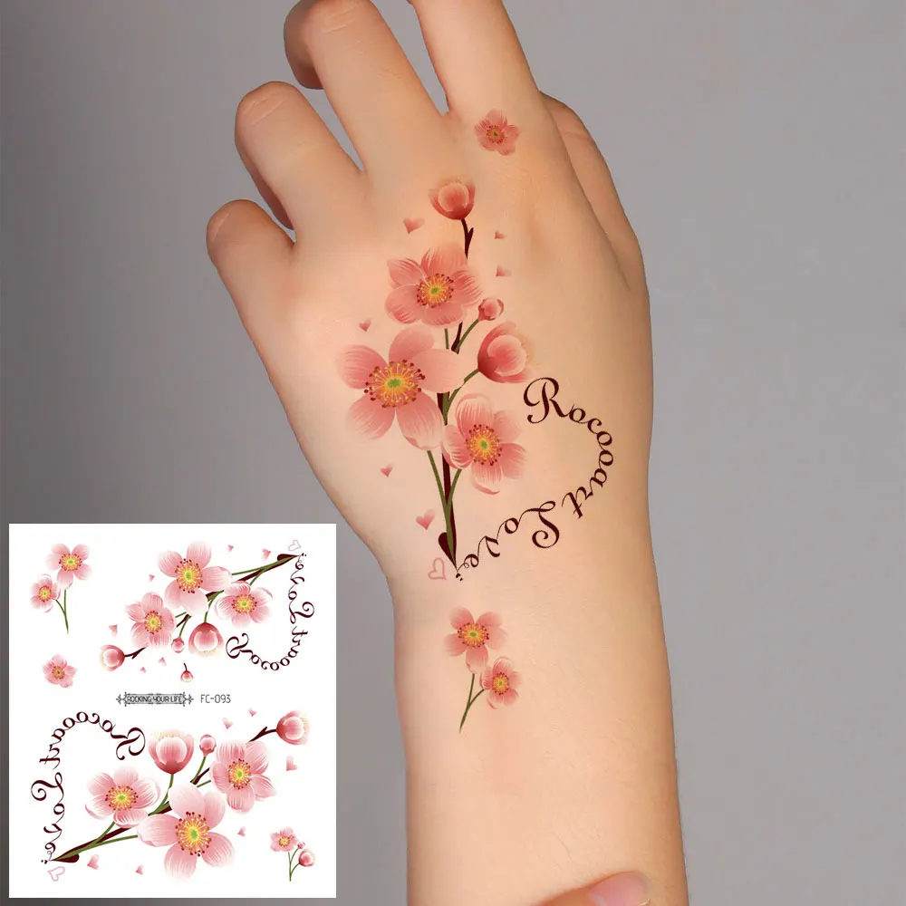 Временные водостойкие временные татуировки для тела