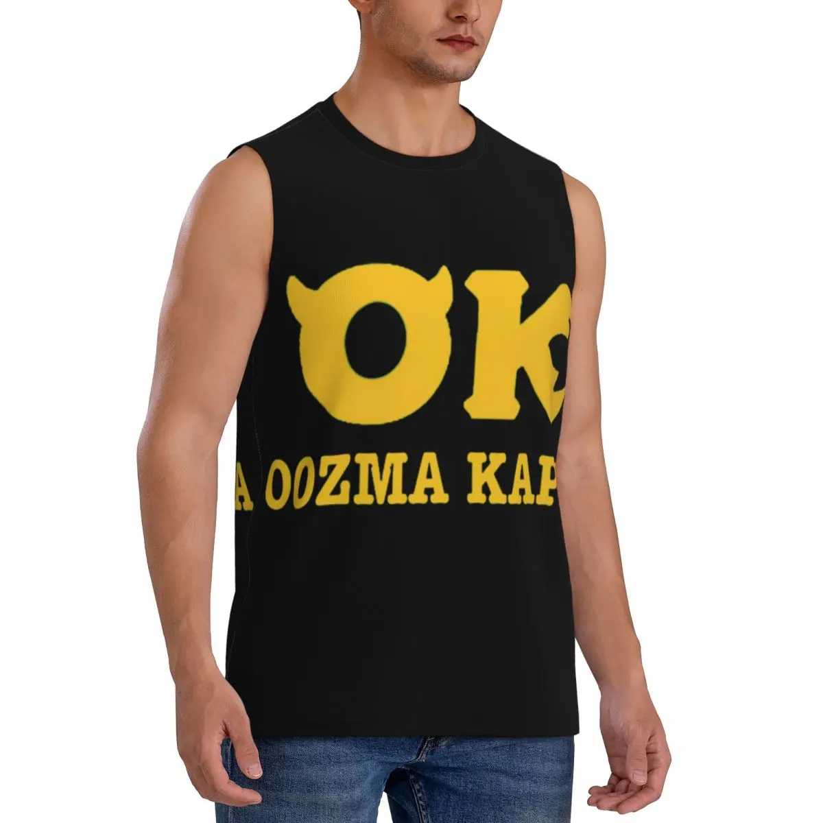 Фото Футболка без рукавов с принтом Squishy Oozma Kappa OK для мужчин, повседневные майки в стиле хип-хоп, пляжные майки для отдыха №4