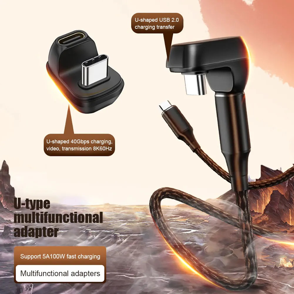 

Адаптер для быстрой передачи данных U-образный, USB 4,0/2,0, 100 Вт