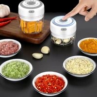 electric garlic masher sturdy meat crusher meat grinder durable mini crusher chopper usb charging for crushed garlic ginger chil