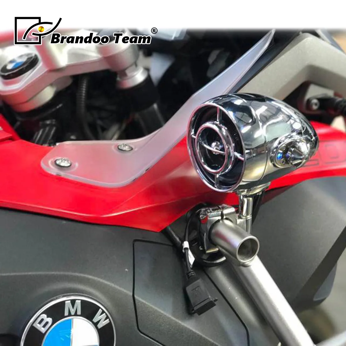 

Waterproof radio Mp3 player for Motorcycle speaker audio system Bluetooth speaker 12V motorbike audio with Aluminum body