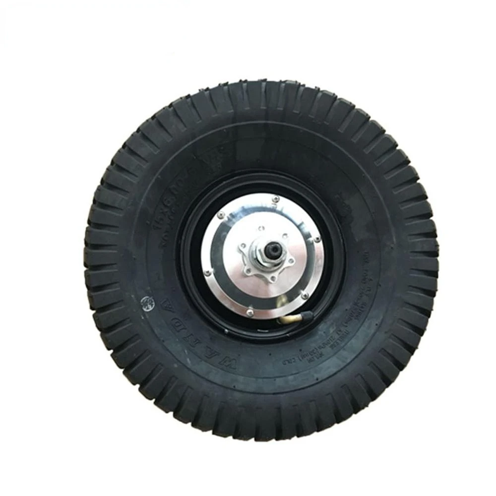 

CE approved 500W 800W single shaft double shaft 15 inch DC brushless golf cat hub motor wheel