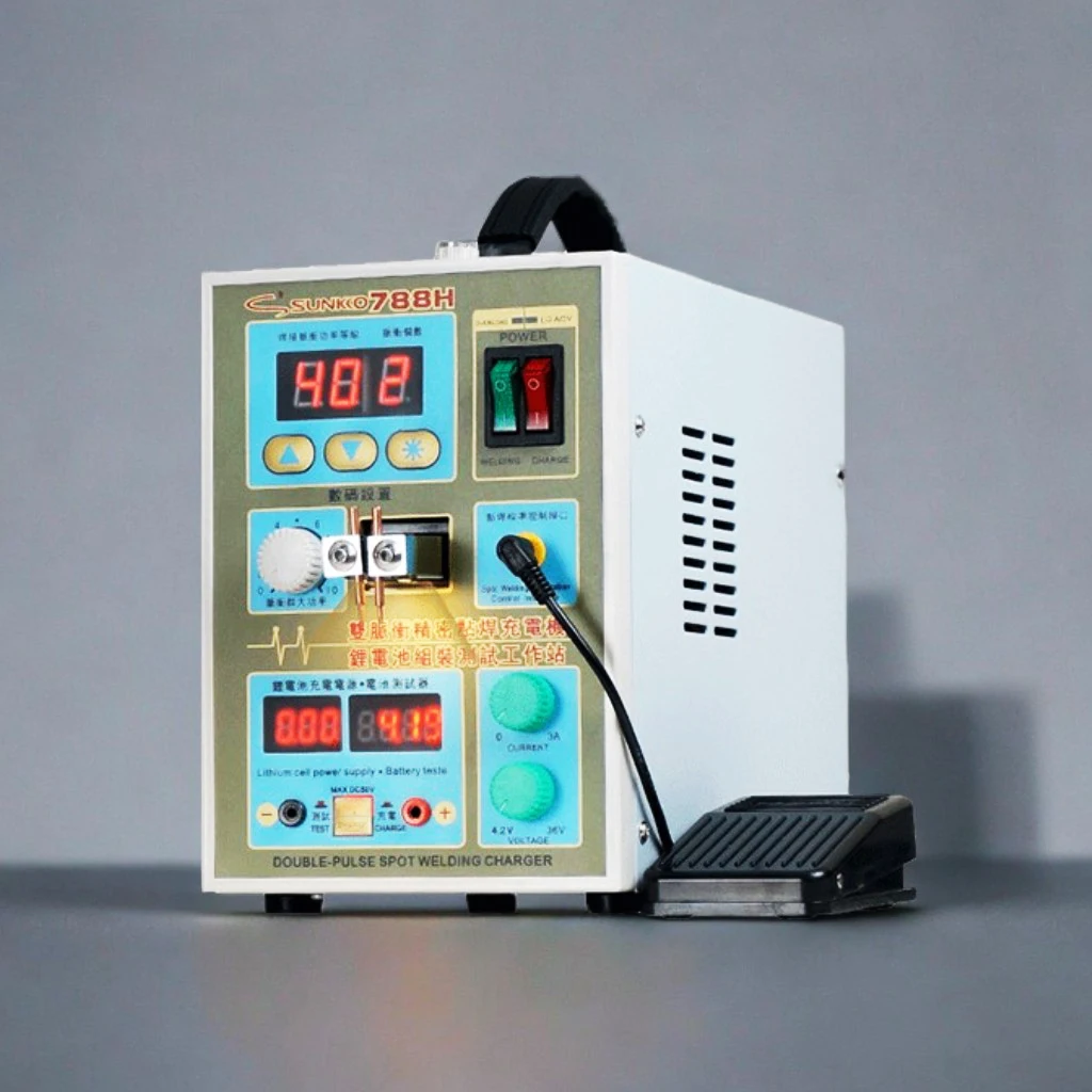 SUNKKO 788H Аппарат для точечной сварки 18650 Производство литиевых батарей Точечная