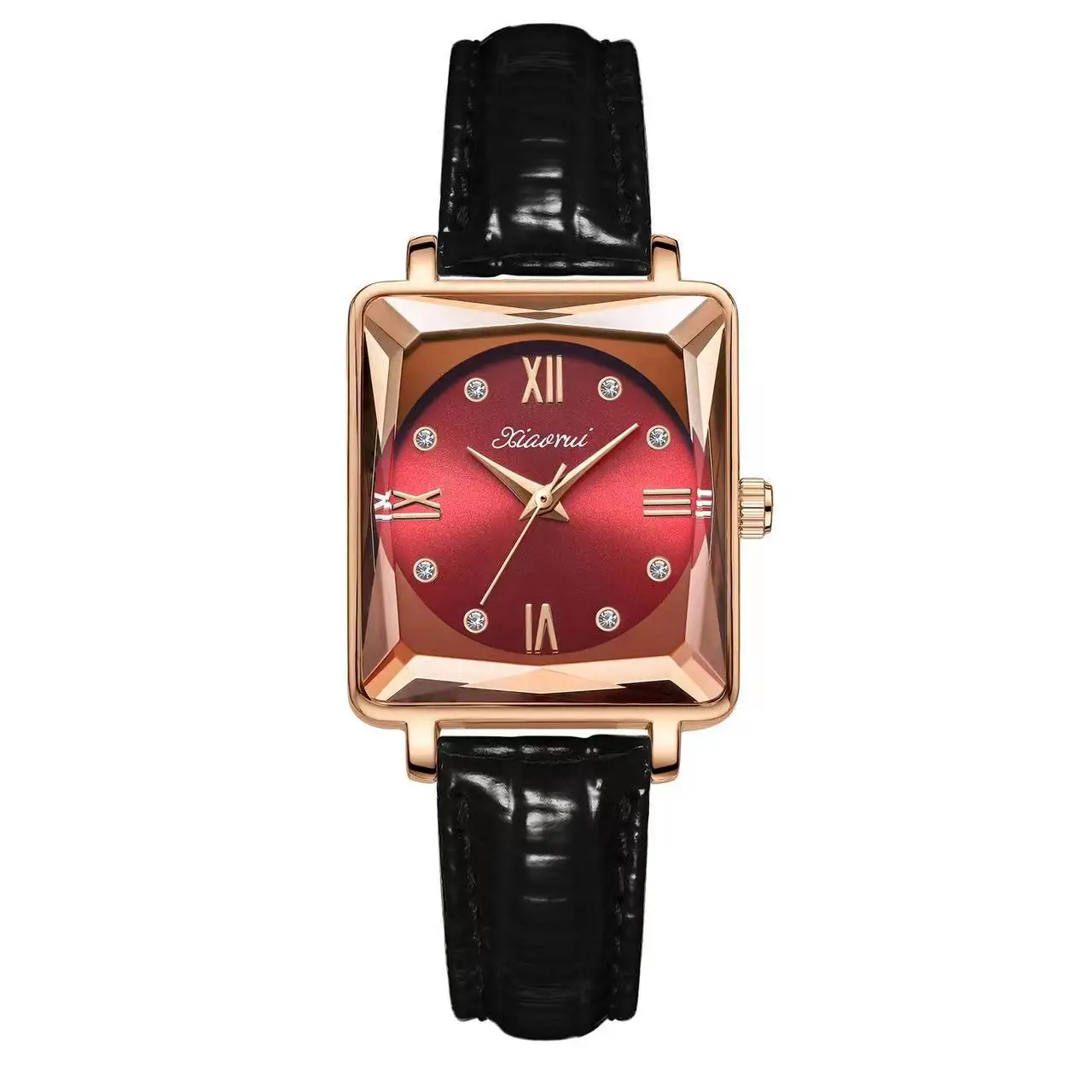 2023 fashion steel belt square quartz watch non-mechanical ladies cross-border hot selling waterproof watch a piece of hair