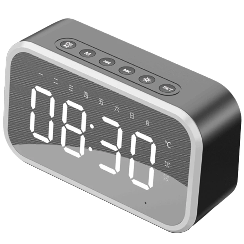 

Bluetooth динамик умный Bluetooth динамик зеркальные часы аудио с отображением температуры