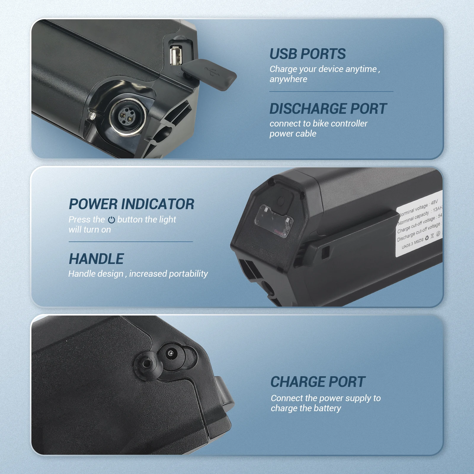 48 В 13 Ач 17 5 Reention аккумулятор для электронного велосипеда Dorado Plus съемная литиевая