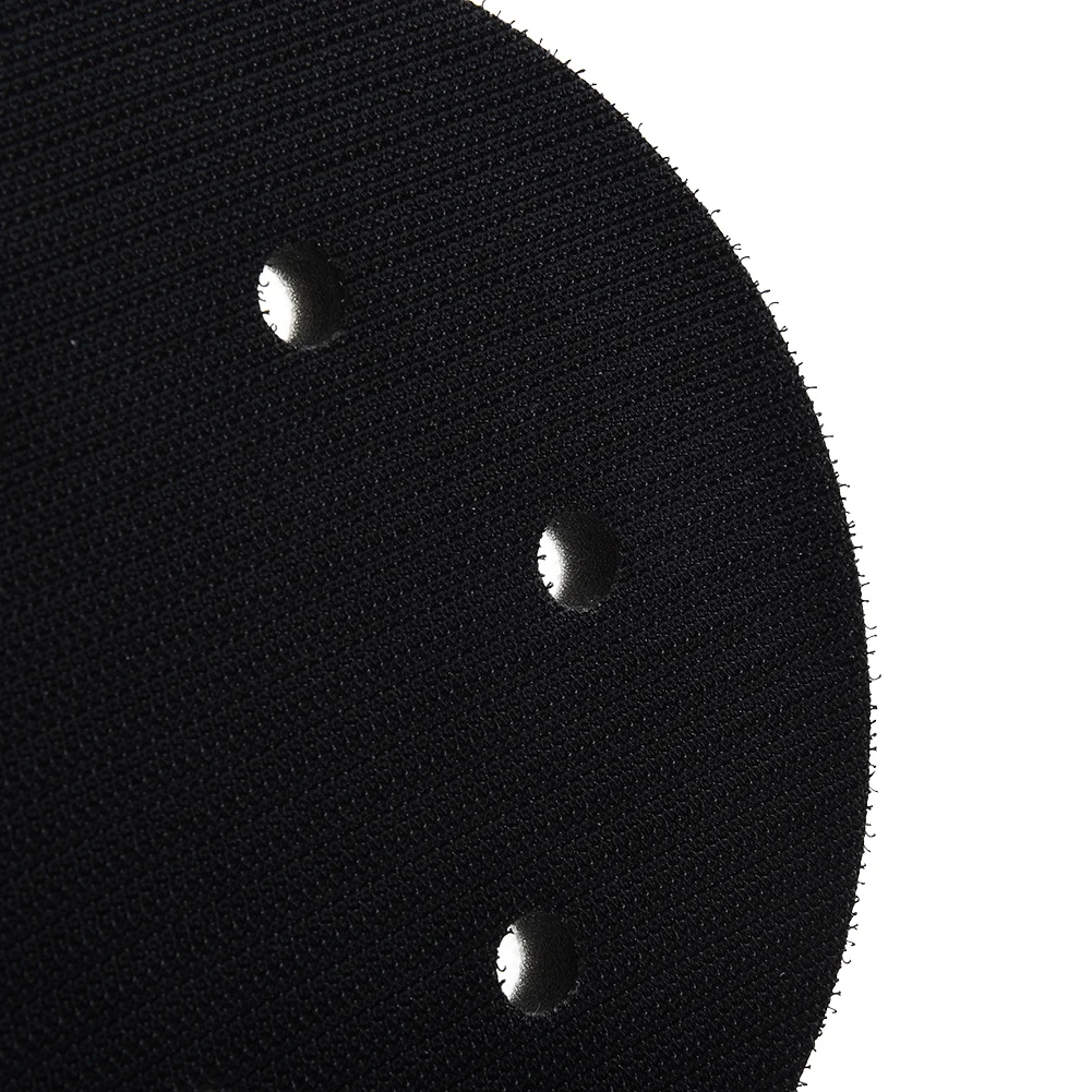 

White & Black Interface Pad Soft Interface Pad 6 Hole Disc Pad Hook&Loop Power Sander Tools Power Tools Accessories