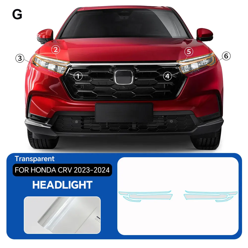 

Для HONDA CRV CR-V 2023-2025 предварительно вырезанный PPF прозрачный бюстгальтер автомобильная фара заднего вида двери расширенная защитная пленка для краски из ТПУ против царапин