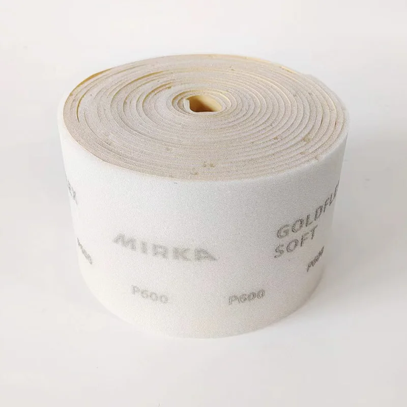 MIRKA Gold Sponge Sandpaper Roll Mocha Hand Tear Flexible Polishing Sand Block Automotive Industry Grinding