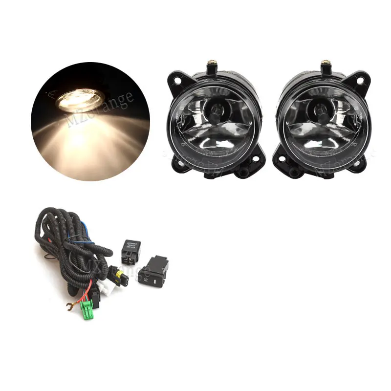 Светодиодные противотуманные фары для VW T5 Transporter Multivan Caravelle 2003-2010, серая крышка противотуманной фары, жгут проводов, комплект переключателей, аксессуары