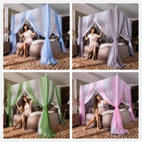 2 Layer Mosquito Net Bed room Lace Palace Bed Canopy Curtains Bed Tent Princess Tent mosquiteras Twin Queen King (No Frame)