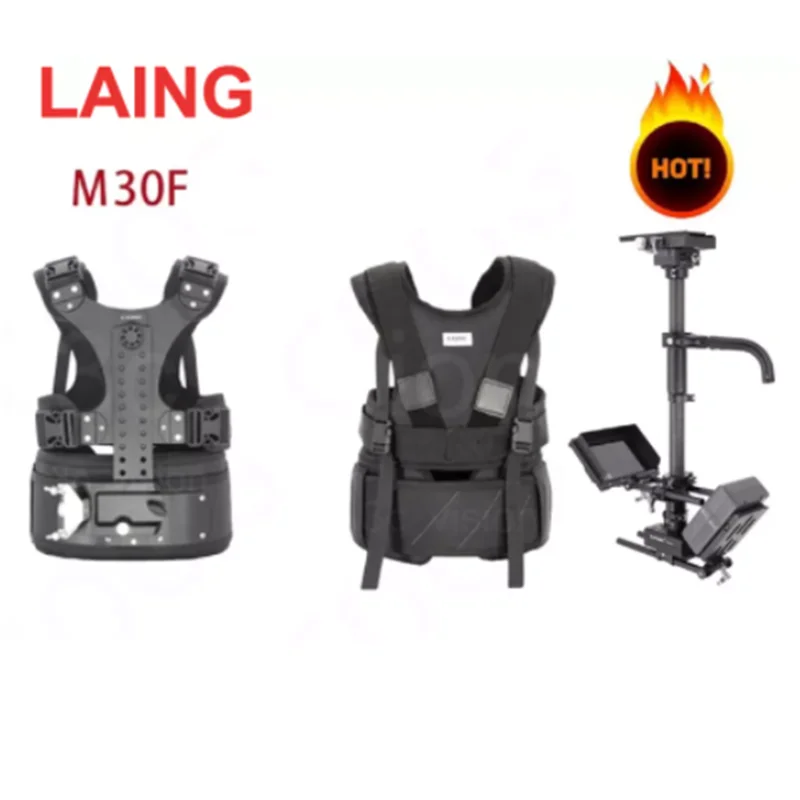 

2022 Photography Equipment LAING M30F 6-16kg Loading Video Camcorder Steadicam Stabilizer With Vest Dual Support Arm
