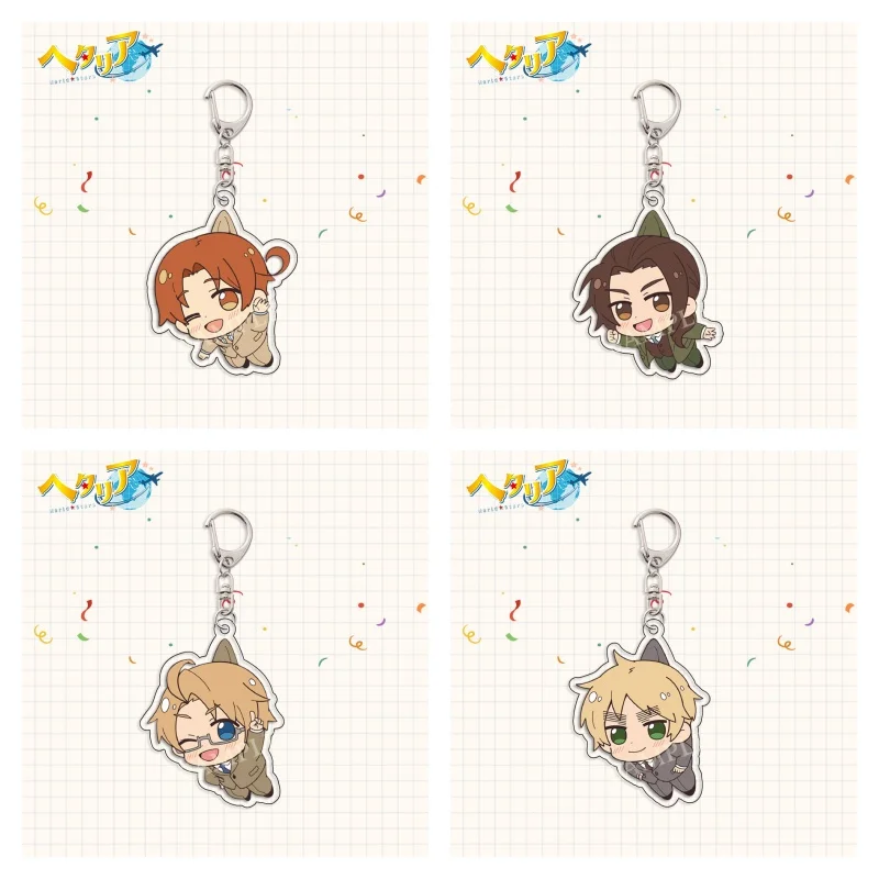 6 см хит продаж аниме Hetalia: Axis Powers фигурки Feliciano Vargas Toris Laurinaitis акриловый брелок для