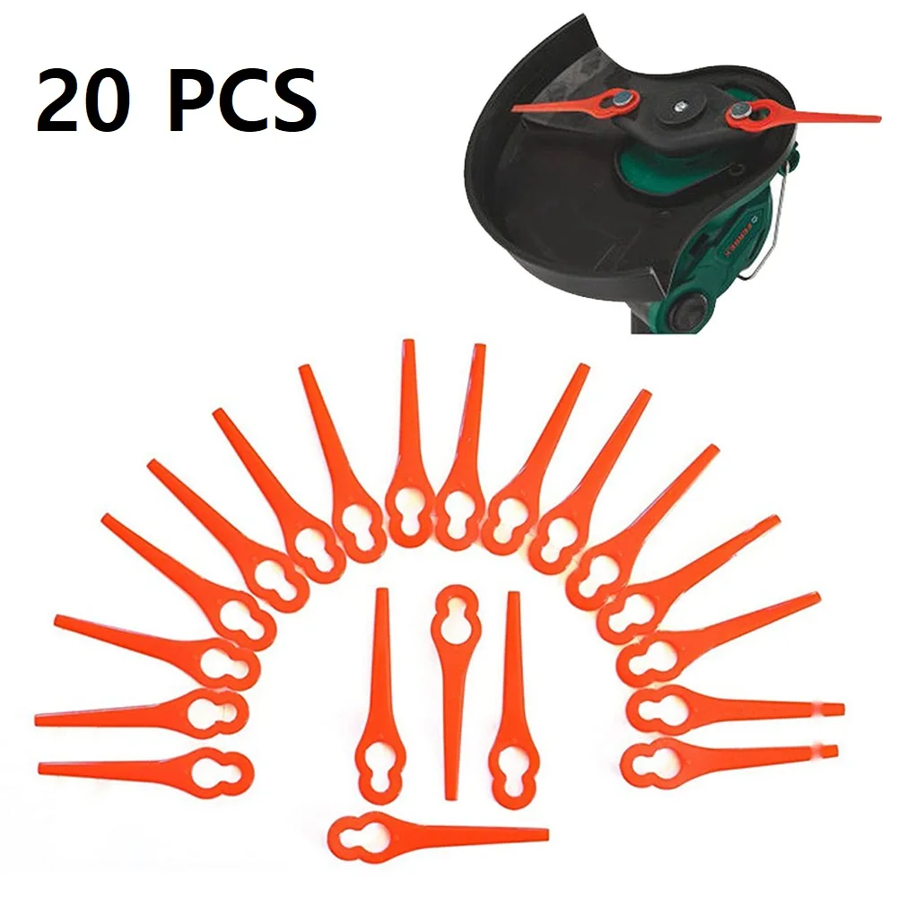 

20 шт., пластиковые лезвия для триммера Parkside Scythe PRTA 20-Li A1