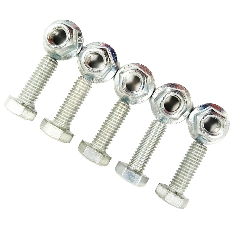 

5 Sets Shear Pin Bolts And Nuts 90119-V45-A00 For Honda Auger Shear Pin Fits HSS724A HSS928A HSS1332A Power Equipment Parts