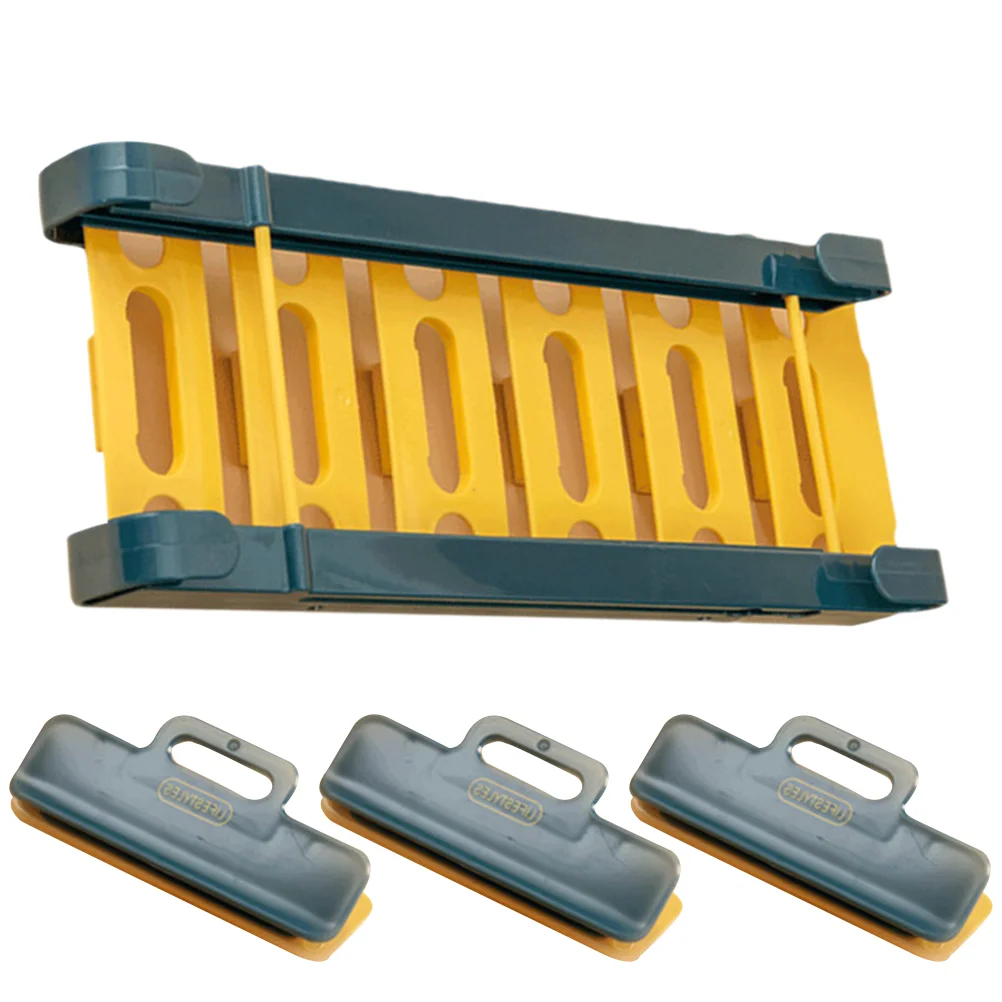 

Storage Rack Rail Organizer Refrigerator Holder Sealed Freezer Fridgedrawer Zipper Clip Telescopic Hanging Tray Seal Racks