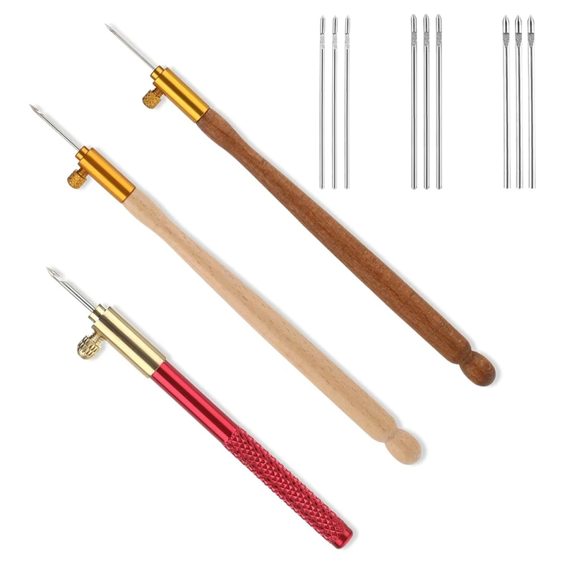 3 шт. набор крючков для вышивания с 9 иглами