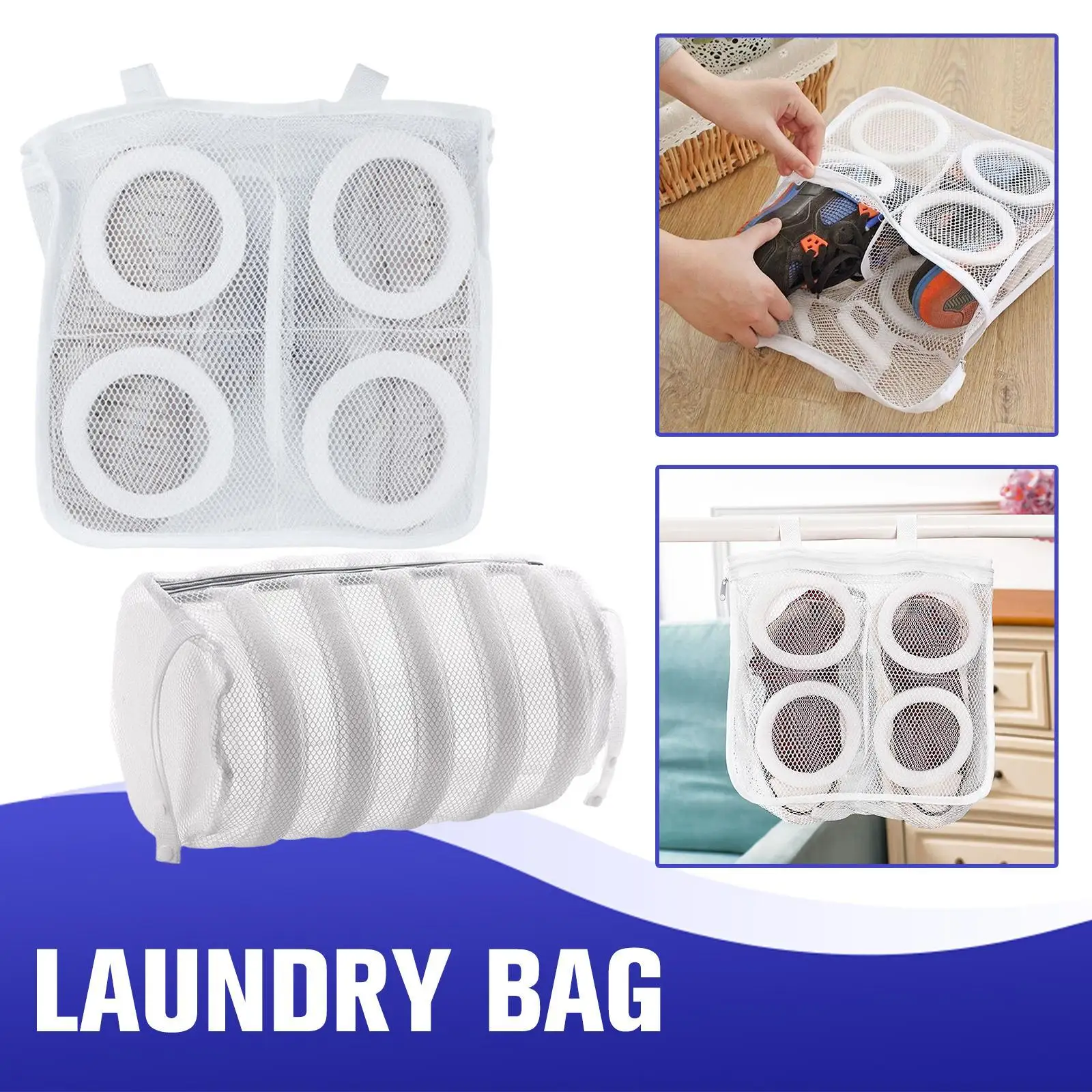 

Спортивные моющие кроссовки, теннисная модель, подвесная сумка для мойки обуви, Cleane Описание: Материал: полиэфирное волокно, Размер: Большой