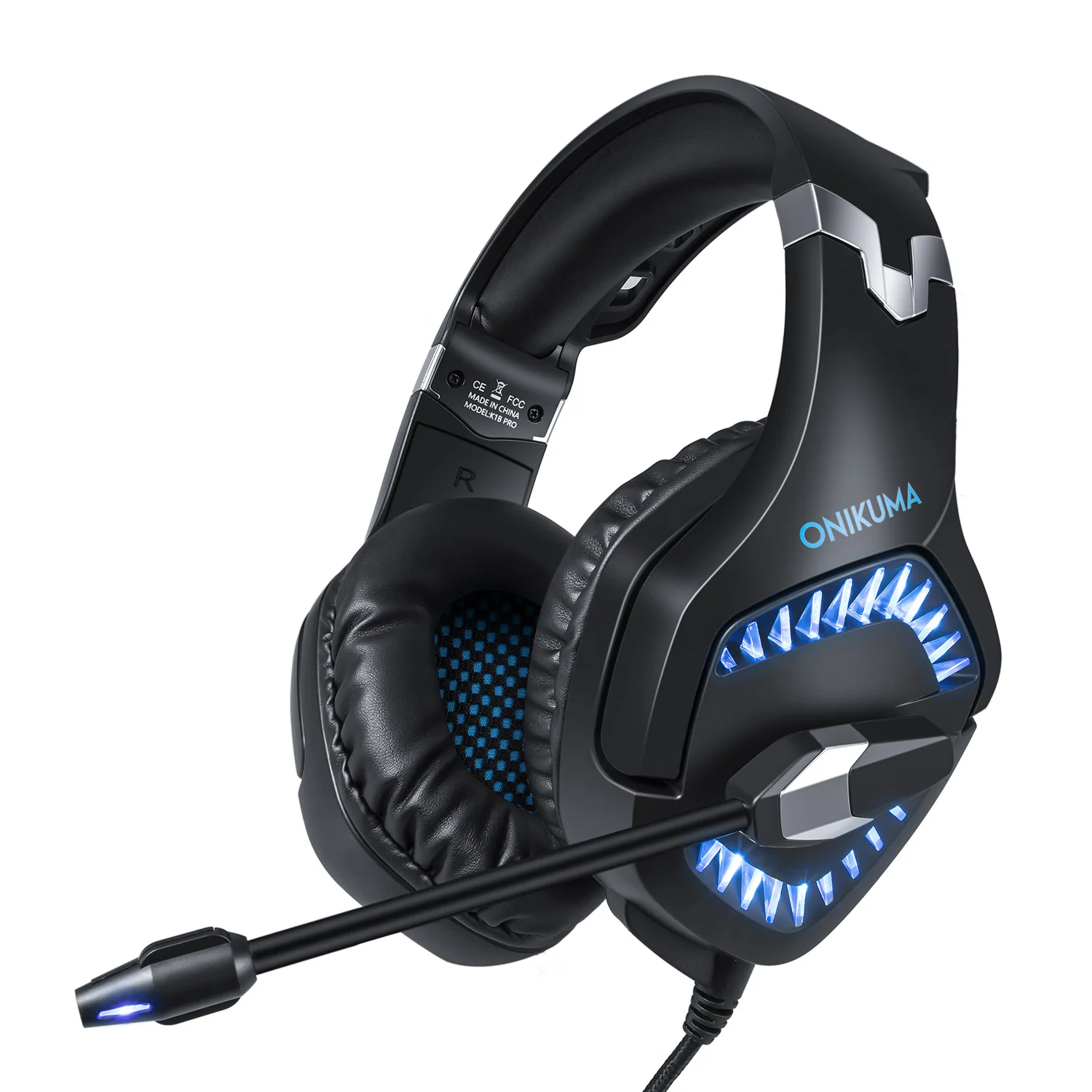

Игровые наушники K1PRO с разъемом 3,5 мм, Проводная игровая гарнитура для PS4, 50 мм динамик, объемный звук с микрофоном