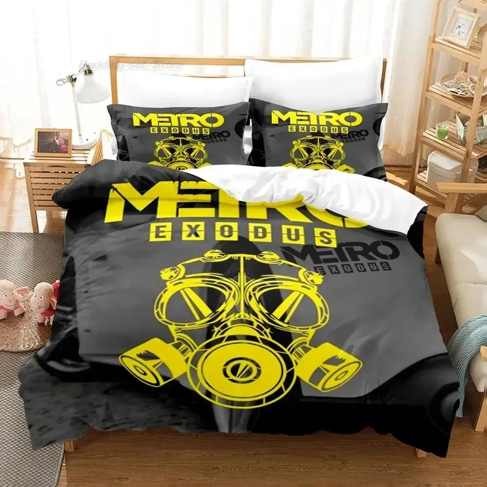 Фото Metro exodus Bedding Set Single Twin Full Queen King Size Bed Set Aldult Boy Bedroom Duvetcover Sets 3D Print 2024 aliexpress uk №1
