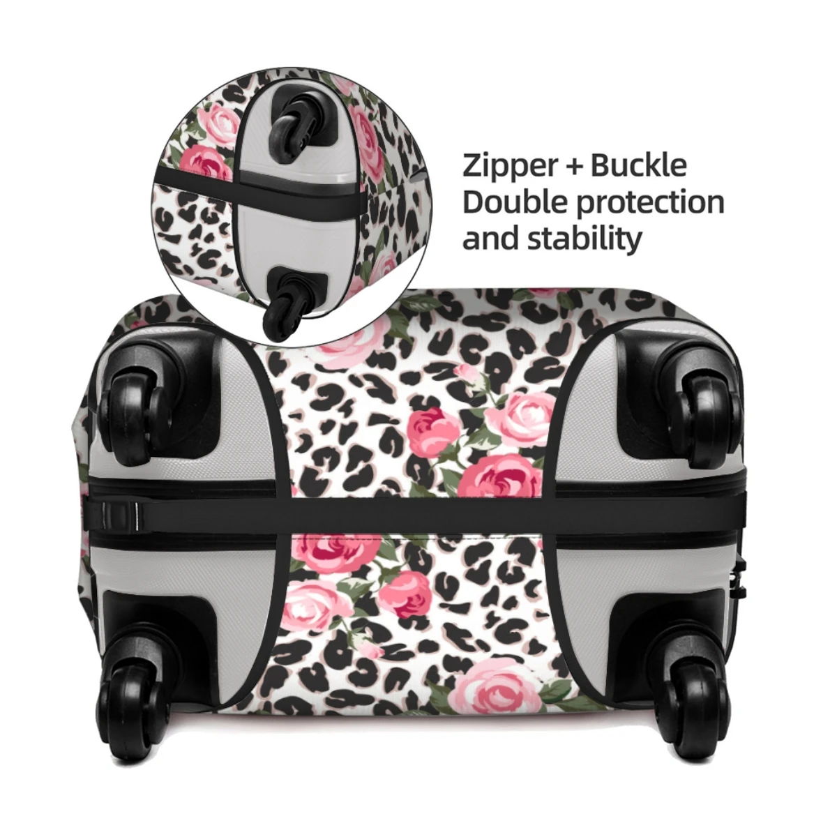 Travel Suitcase Protector Elastic Protective Washable Luggage Cover With Concealed Zipper Suitable For 18-32 Inch