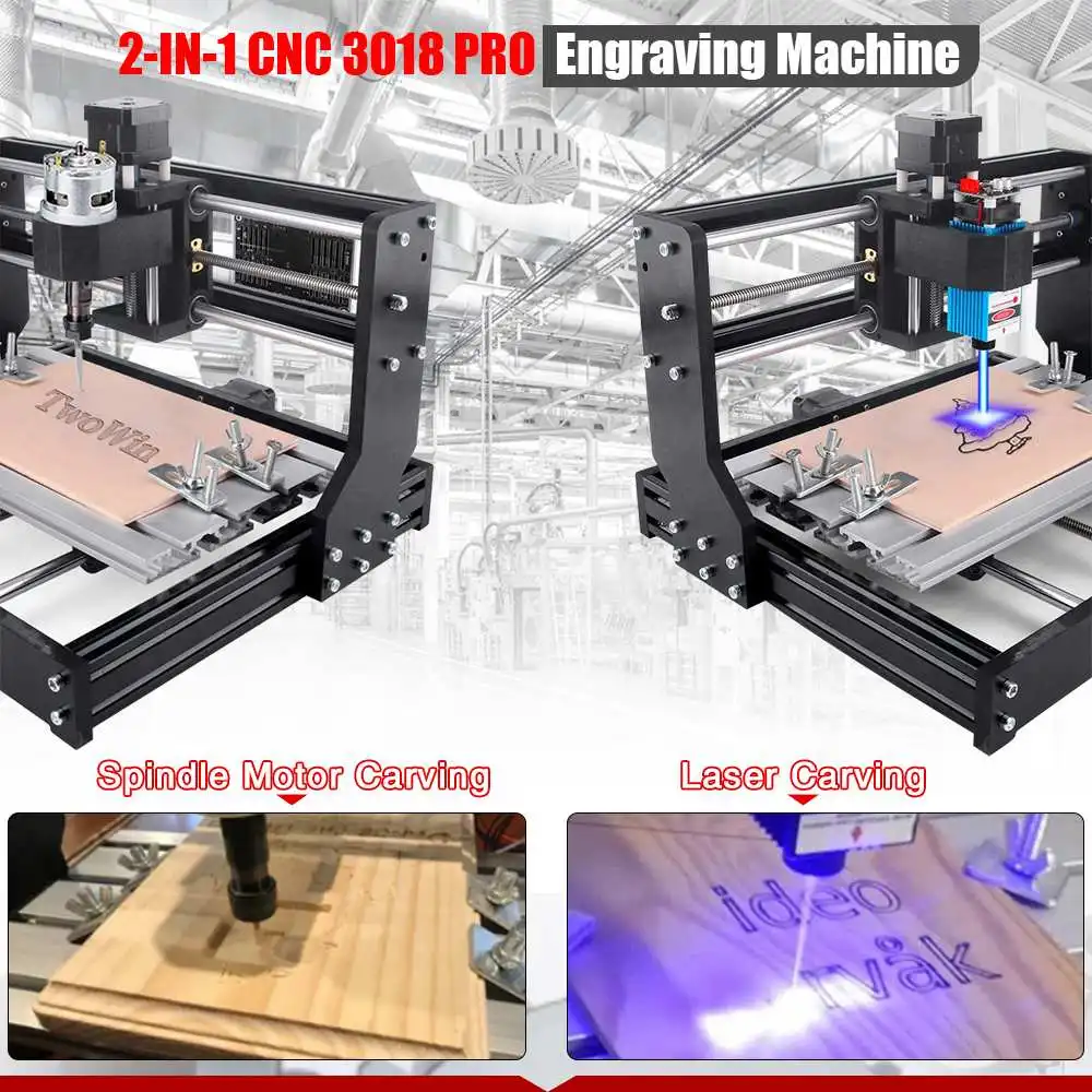 

CNC 3018 Upgrade Max Metal Engraving Machine GRBL Control 3 Axis CNC Cut Router DIY Laser Engraver Wood Craving Machine