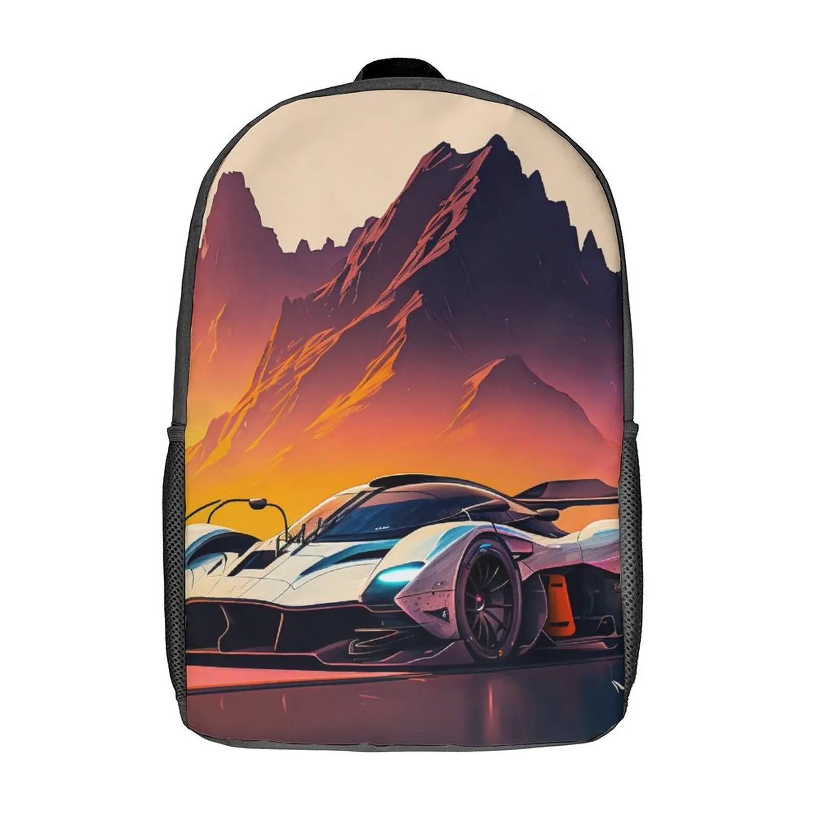 

Dazzling Sports Car Backpack Sun Mountain Kawaii Backpacks Male Travel Big High School Bags High Quality Rucksack