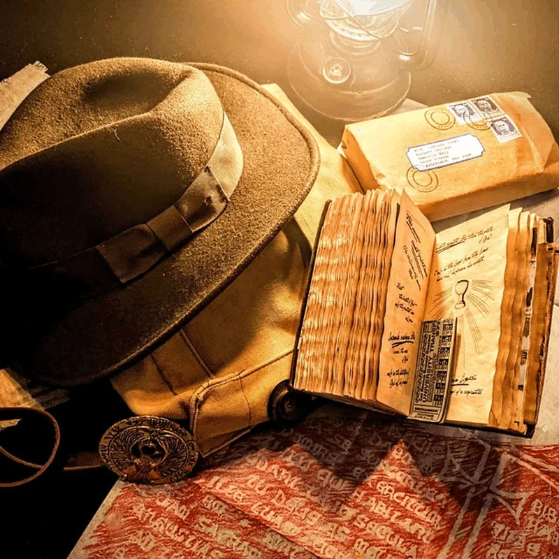 

Indiana Jones Grail Diary Prop Vintage Notebook Ornaments Classic Leather Notepad Avid Movie Gifts Home Decoration Accessories