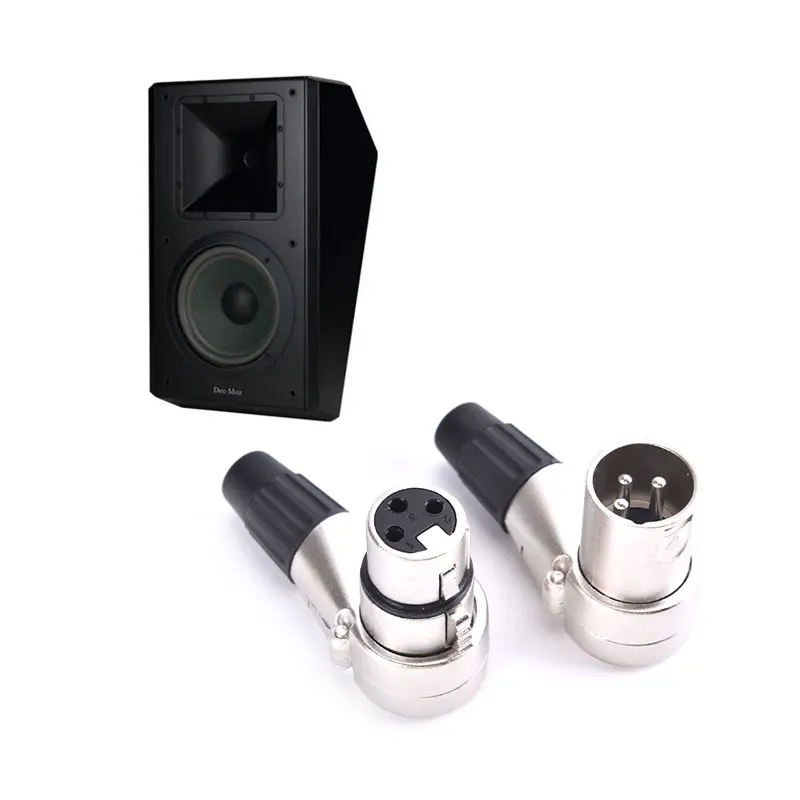 

3-полюсный прямоугольный разъем XLR, штекер, гнездо XLR, 3-контактный разъем для микрофона, многонаправленный разъем для аудиокабеля