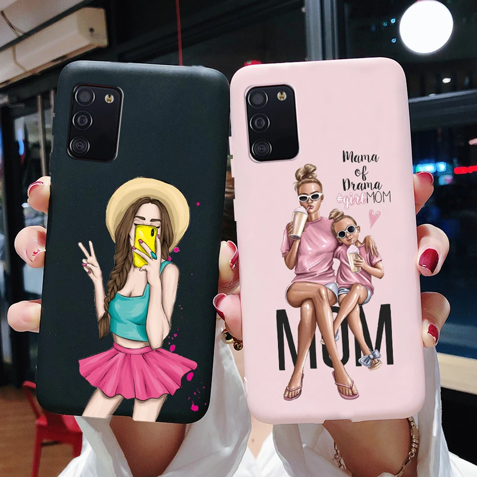 Чехол для Samsung Galaxy A02s A03s A21S A11 A01, мягкий тонкий модный чехол с надписью Super Mom Baby для девочек, чехол для Samsung A 21s 02s 03s 11 01
