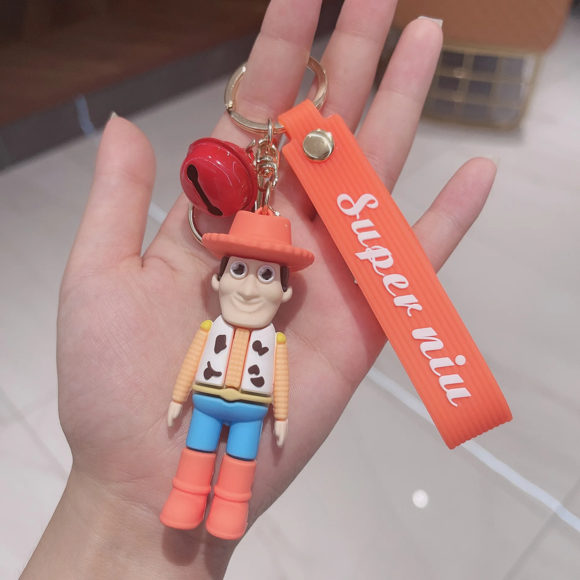 

Toy Story Woody Keychain Dress Up Three-Eyed Alien Figure Cute Cartoon Baby Boy Girl Keyring Women Lovely Key Chain Accessories