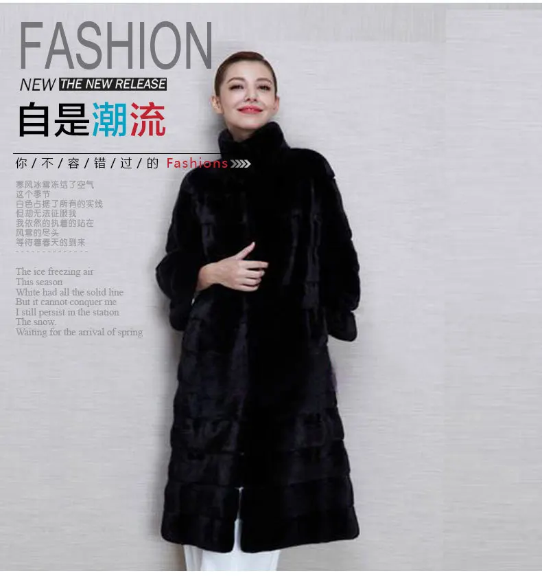 Mink Coats Women Natural Fur Coats Real Mink Fur Coat Female Genuine Fur Jackets Long Ladies Winter Clothes Oversize 7XL 6XL 5XL enlarge