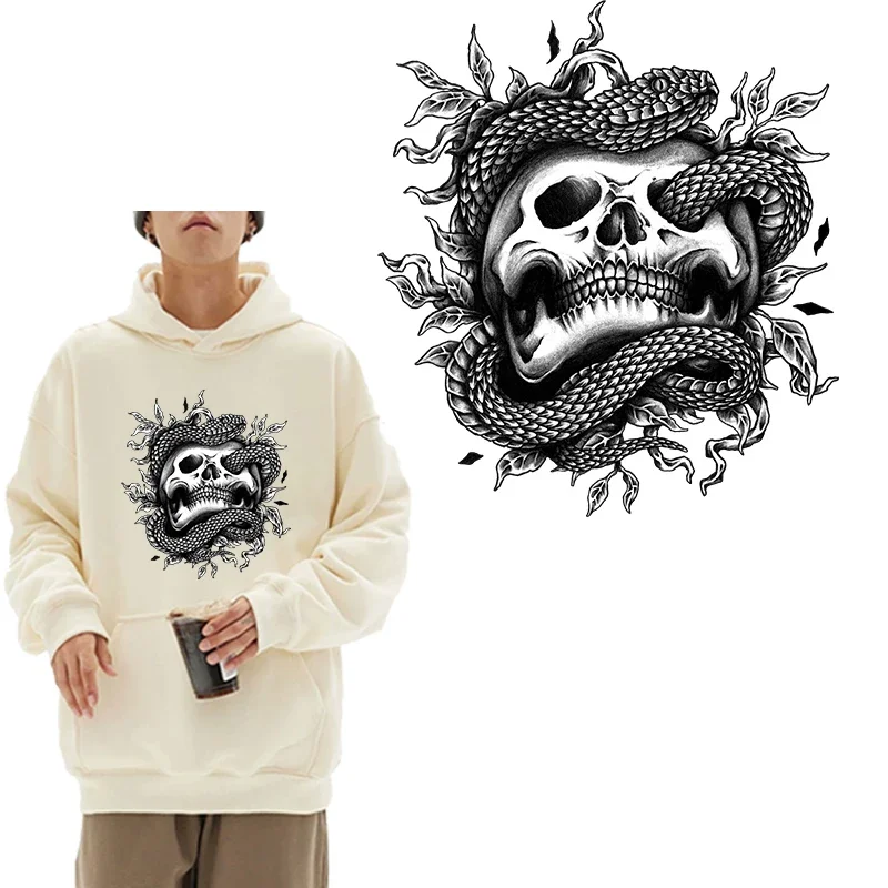 Популярная уличная черно-белая дизайнерская термонаклейка DTF наклейки