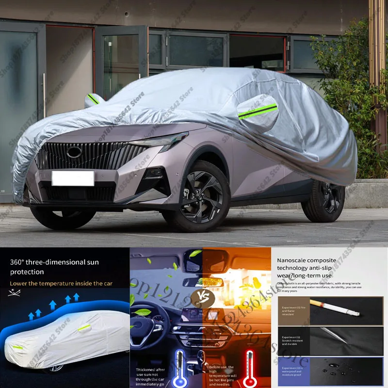 

Полный автомобильный чехол для GAC Trumpchi GS3 Emzoom Yingsu 2017-2025, уличный солнцезащитный чехол от дождя, снега, пыли, ветрозащитный чехол для внедорожника
