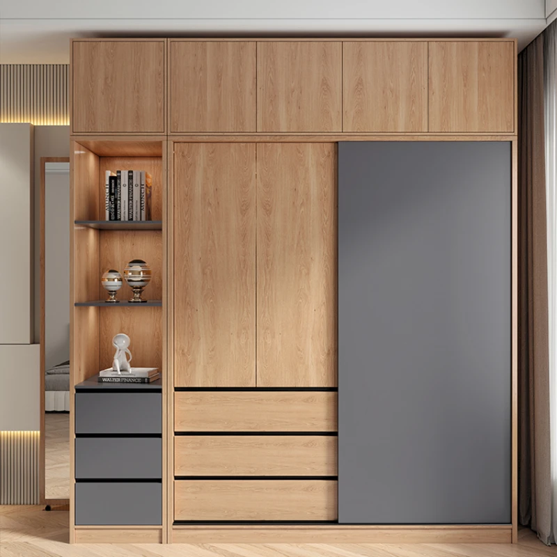 Многослойный шкаф-органайзер современный минималистичный шкаф для хранения