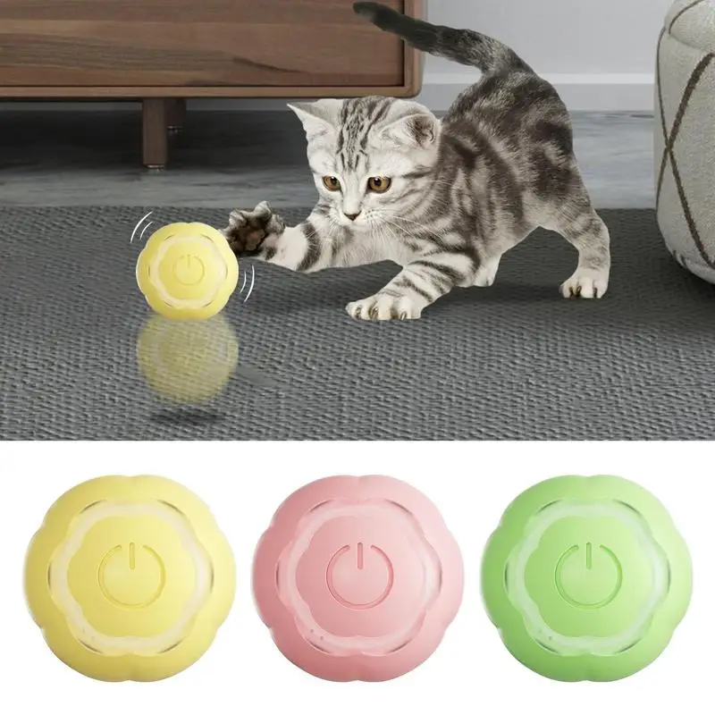 

Умные игрушки для кошек, Электрический мяч для кошек, автоматический вращающийся мяч, движущийся мяч, самодвижущиеся игрушки для котят, пер...