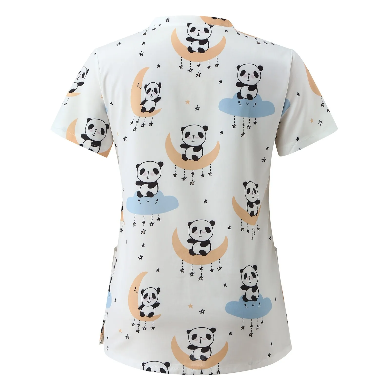 KANCOOLD Защитная одежда унисекс хлопковая блузка с животным принтом для медсестер и