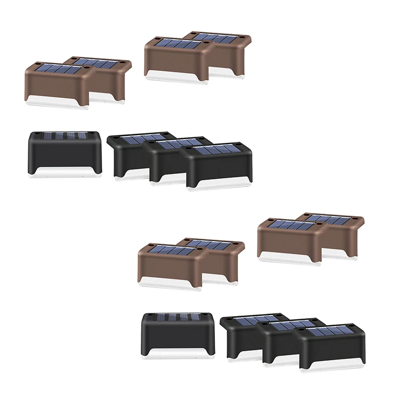 

8 Pcs Solar Outdoor Stair Light Led Step Light Garden Light Landscape Light