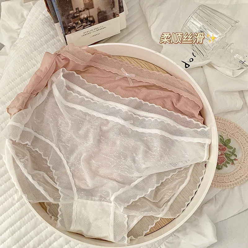 

Сексуальные кружевные трусики, женское нижнее белье, трусики, женское нижнее белье, бесшовные шелковые трусики, тонкие ажурные трусики для ...