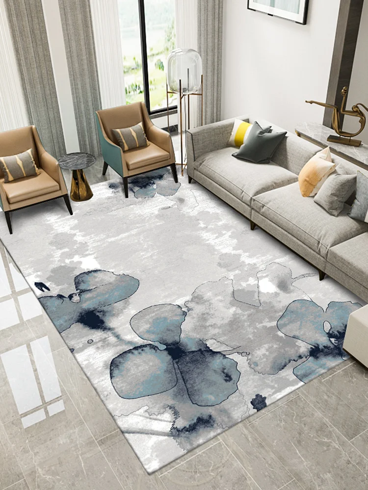 

Chinese carpet living room tea table carpet modern household bedroom floor mat simple imitation cashmere sofa carpet fluffy rug