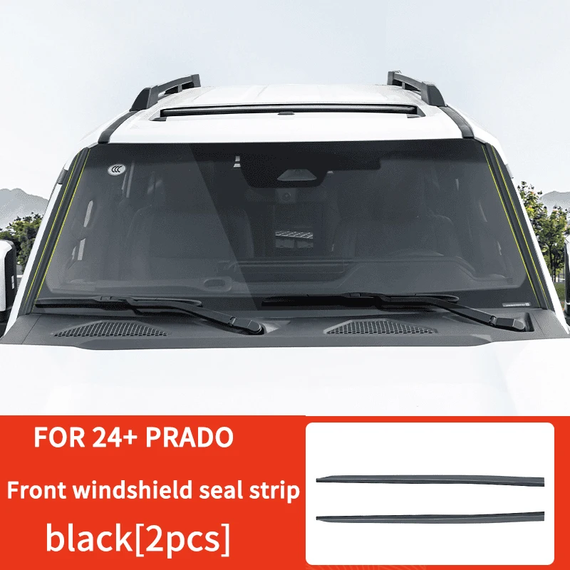 

2 шт. для Toyota Land Cruiser 2024-2025 ветрового стекла, уплотнительная резиновая лента для стойки A, шумоподавление, пылезащитная полоса LC250