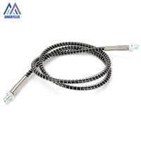 pcp pneumatics air pump 100cm long air refilling high pressure nylon hose with spring wrapped m10x1 thread 40mpa 400bar 6000psi