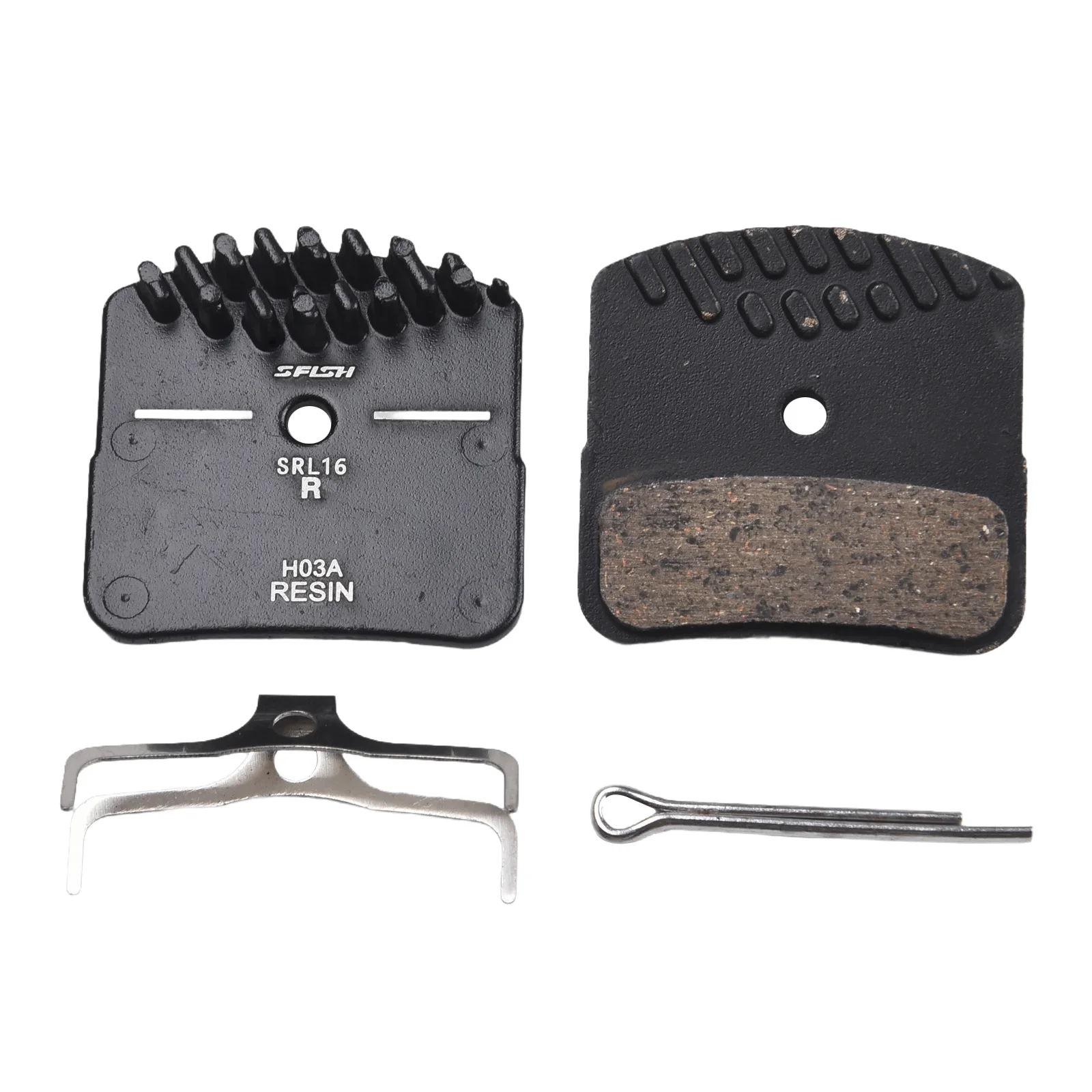 Велосипедные дисковые тормозные колодки полимерные 4-поршневые фрикционные