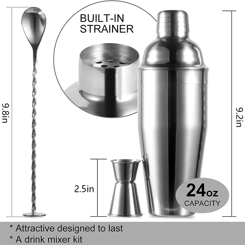 Профессиональный миксер для напитков на 24 унции — профессиональный шейкер